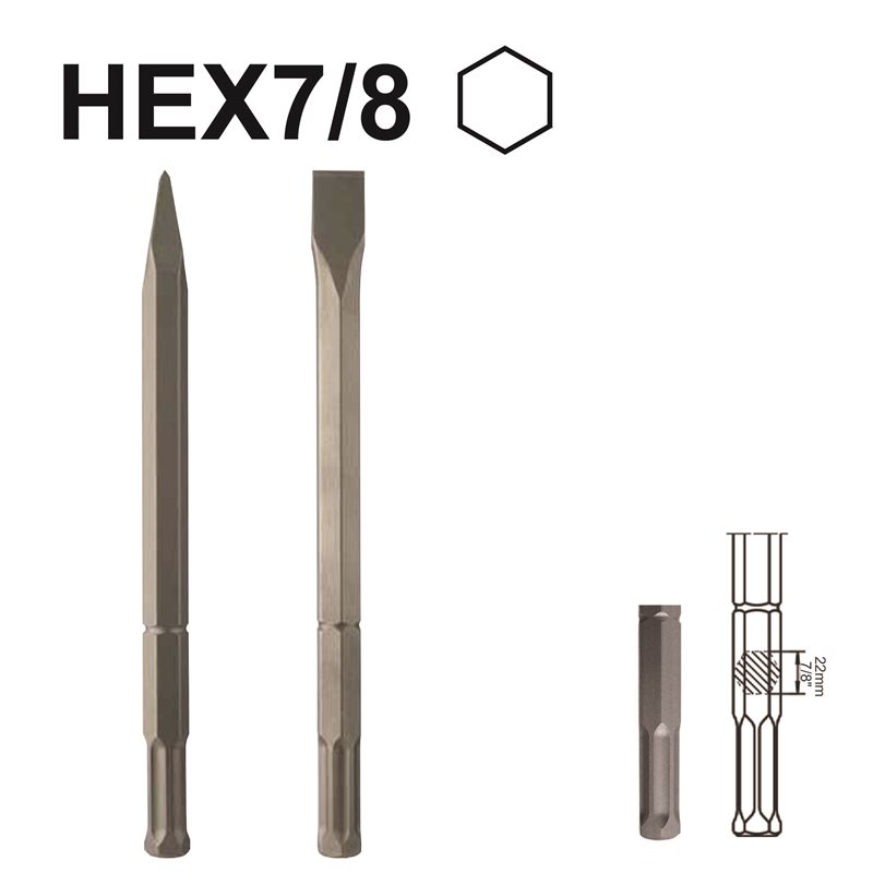 HEX7/8 Chisels