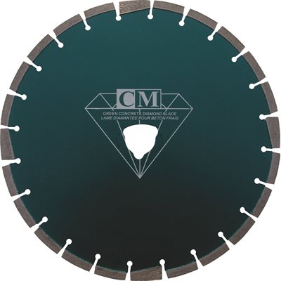 14" x 0.120" green concrete blade with Soff shaft (10-25HP)