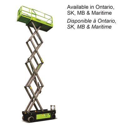 Zoomlion Scissor Lift, 26' height, 32" width, AC motor