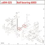 Ball bearing 6003