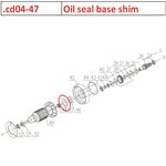 Oil seal base shim
