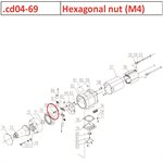 Hexagonal nut (M4)
