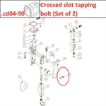 Crossed slot tapping bolt (Set of 2)
