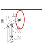 Tightening screw for water kit