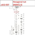 Hexagonal nut (M20x1,5)