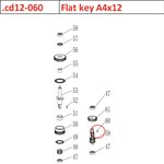 Flat key A4x12
