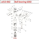 Ball bearing 6202