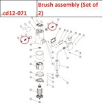 Brush assembly (Set of 2)