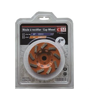 4" x 5 / 8-11 x 9Teeth Cup Wheel -V+ quality