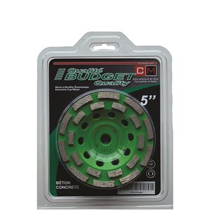 5'' x 5 / 8-11 Cup Wheel DR Budget Quality