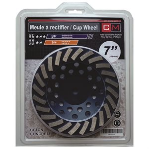 7" x 5 / 8-11 x 24Teeth Cup Wheel -Super Plus quality