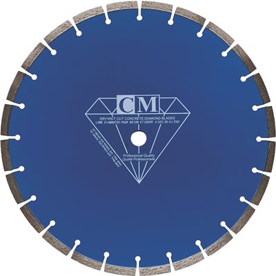 Lame Diamantée 16" x 20mm / 1" pour Béton - qualité Pro