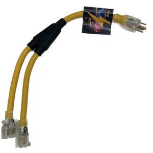 PRO-VOLT Adapt. 30 amp (1 twistlock 220v male / 2 female115V