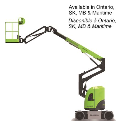 Electric Articulating Boom Lift, 32 ft, Battery: 24x2V / 330Ah