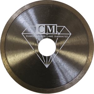 10" x 1" Continuous Rim Diamond blade for glass tiles
