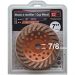 7" x 7 / 8 x 24Teeth Cup Wheel -V+ quality