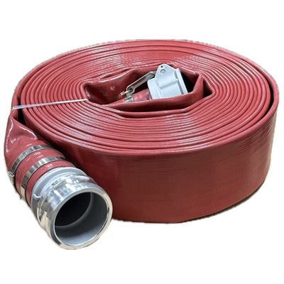 3" BROWN discharge hose-50', c / w C & E