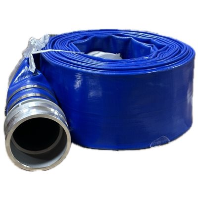 4" BLUE discharge hose-50', c / w C & E