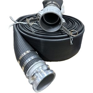 4" BLACK discharge hose-50', c / w C & E