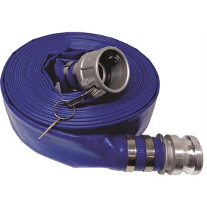 4" BLUE discharge hose-50', c / w C & E