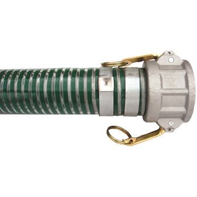 4" PVC suction hose-20', c / w Couple C & CNP