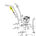 throttle cable and lever assy